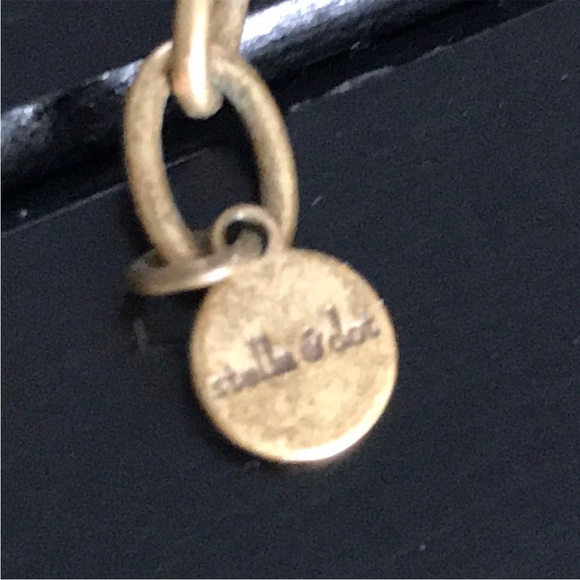 Stella & Dot Gold Necklace with Turquoise Accent - Picture 4 of 4